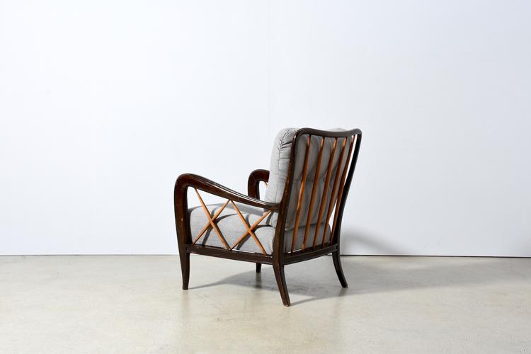 2er-Set elegante Armsessel von Paolo Buffa, Italien 1940er Jahre - 4