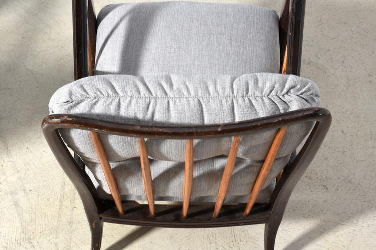 2er-Set elegante Armsessel von Paolo Buffa, Italien 1940er Jahre - 5