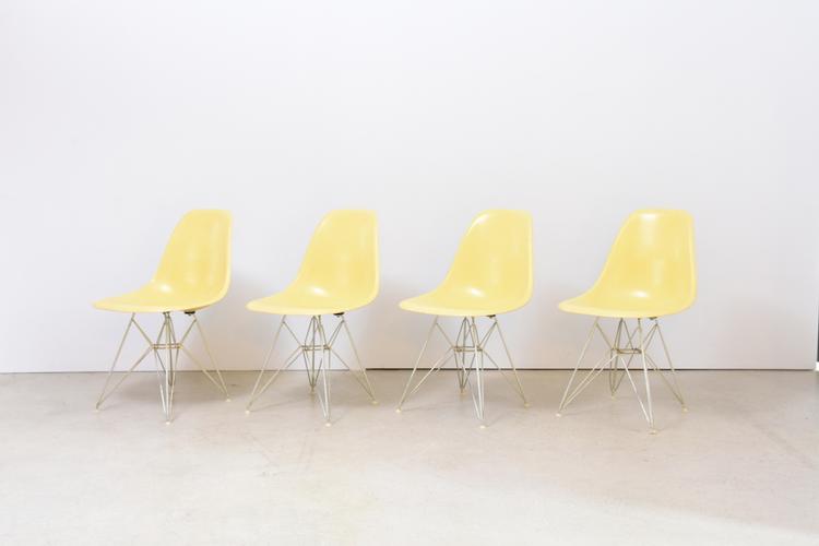 4er-, oder 6er-Set Eames Side Chair mit Zenitschalen, Herman Miller