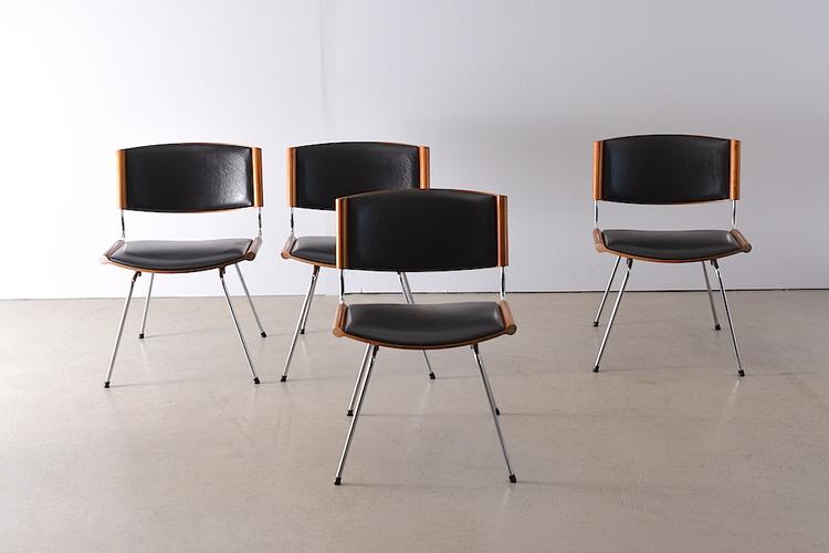 4er-Set Badminton Chair Mod. 150 von Nanna Ditzel für Kolds Savverk, 1958