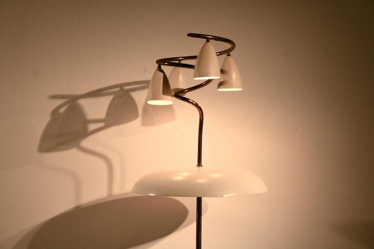 Fantasievolle ital. 1950er Ständerlampe