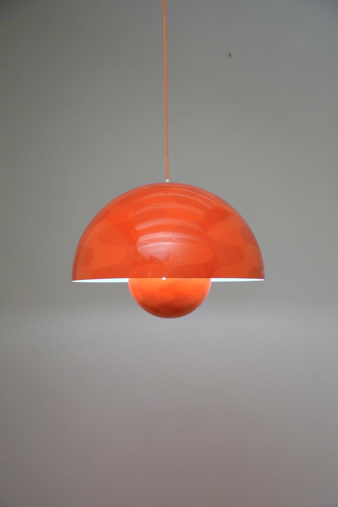 Grosse Flower Pot Deckenlampe von Verner Panton für Poulsen (5200