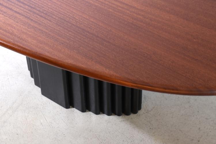 Mahagoni Ess- oder Konferenztisch von Röthlisberger für Theo Jakob - 0