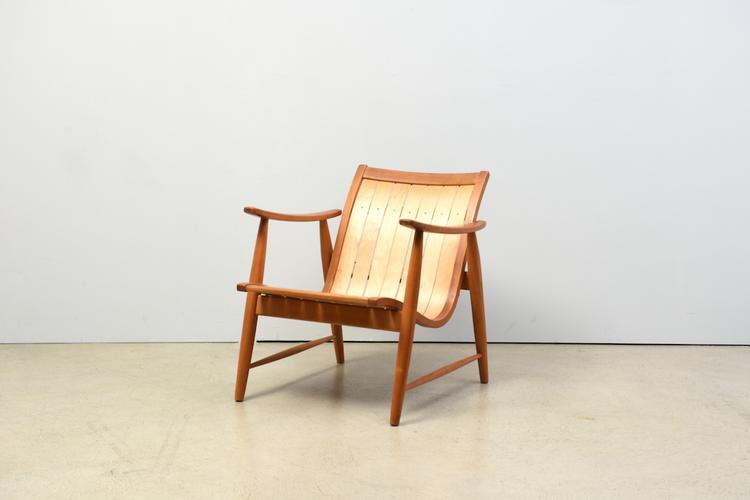 Sessel mit kurzer Rückenlehne von Jacob Müller für Wohnhilfe, 1950er Jahre